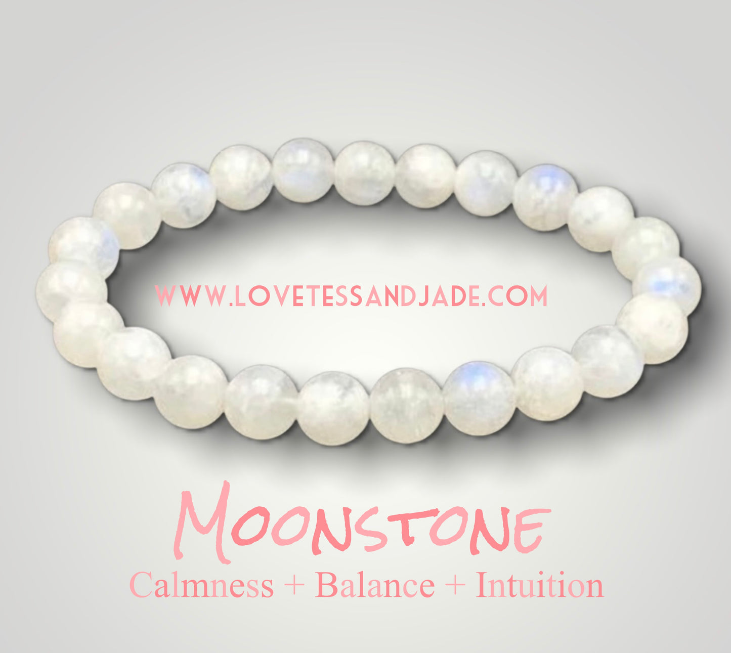 Genuine | Natural | Moonstone | 6mm | 8mm | Manifesting | Meditation | Yoga | Stacker | Gemstone | Goddess Stone | Feminine Power | Divine Energy | Fertility | Balancing | Compassion | Empathy | June Birthstone | Gemini | Crown Chakra