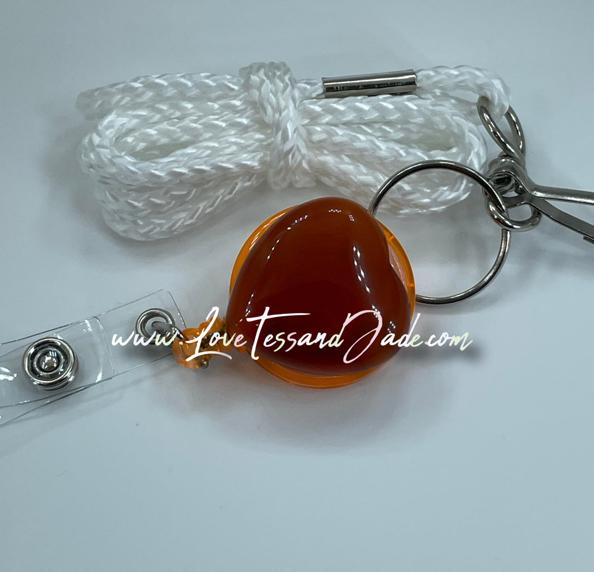 Badge | Clip | Reel | Lanyard |Crystal | Small Heart | Gemstone | Healing | Manifesting | Doctors | Nurses | Professional |First Responders | Office Professional