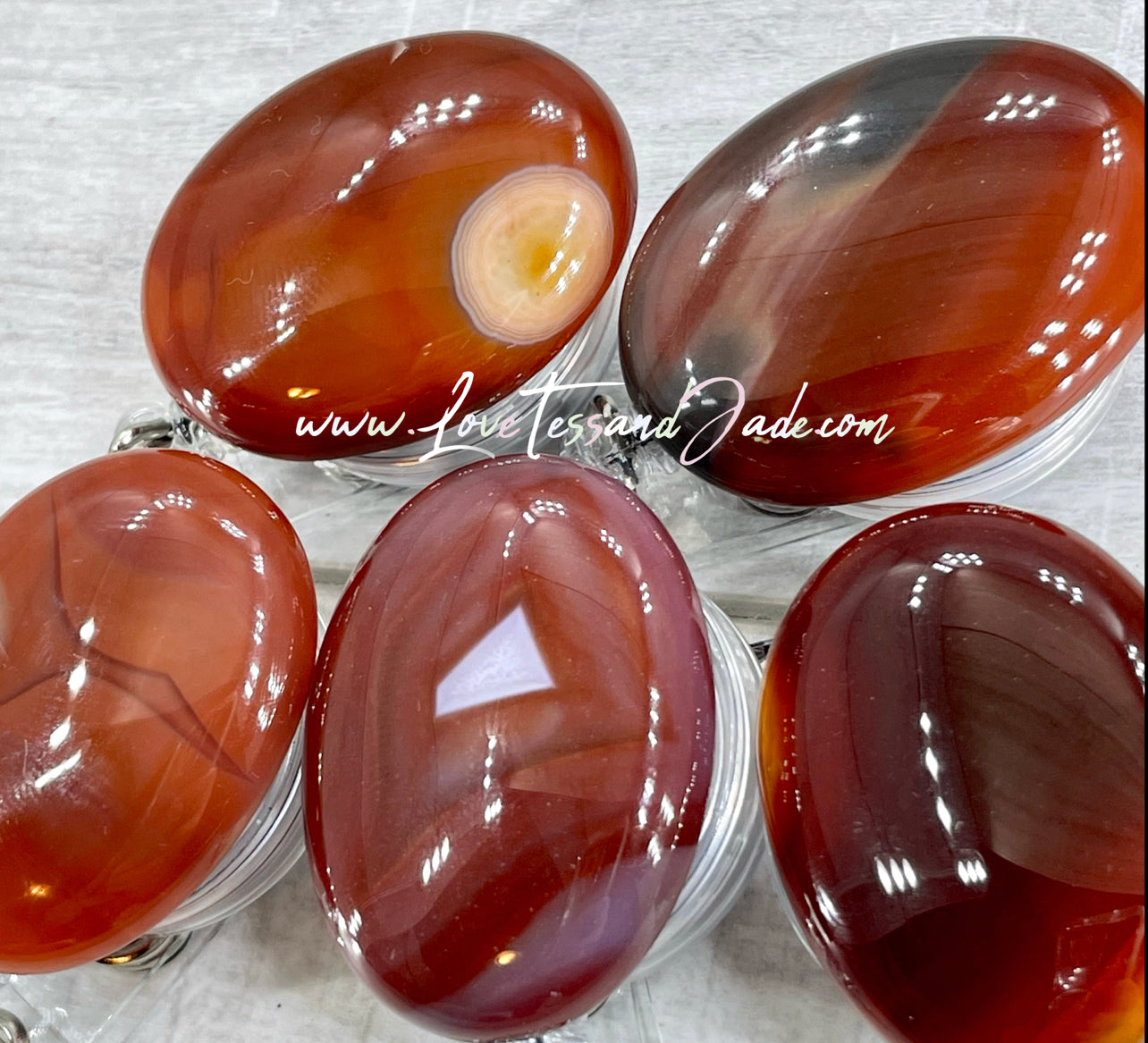 Natural | Carnelian | Gemstone | Crystal | Badge | Rotating Clip | Reel | Healing | Manifesting | Doctors | Nurses | Professional